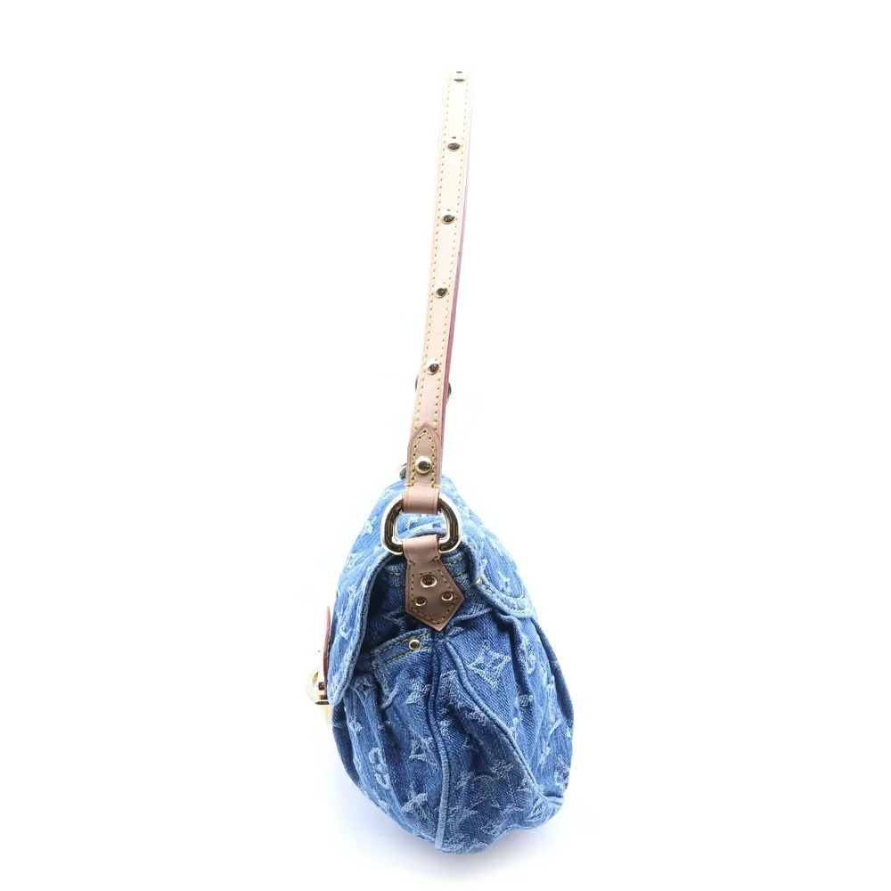 Louis Vuitton Sunset Monogram Bag Blue Denim Shoulder Indigo